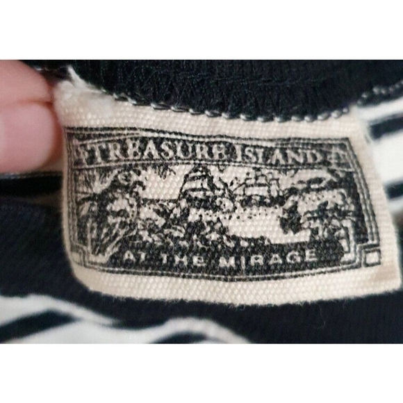Treasure Island Las Vegas Pirate Stripe Shirt Size L - Picture 7 of 11